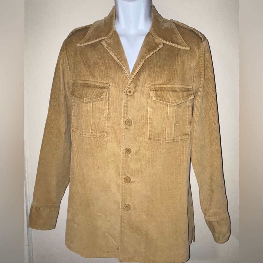 Men's Tan Corduroy Jacket Donegal
